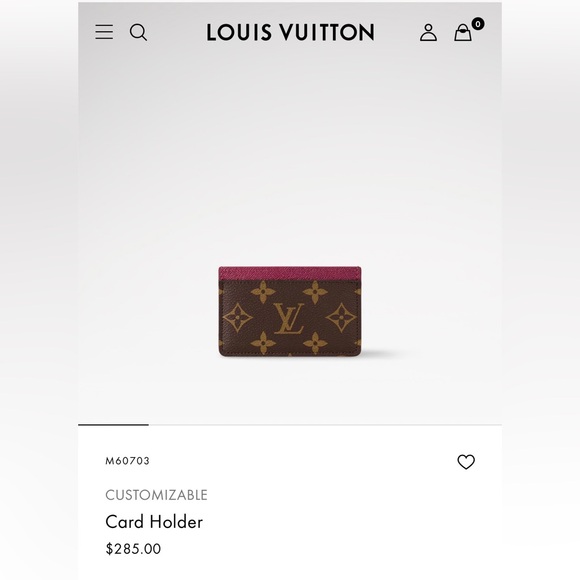 Louis Vuitton EUC Magenta Monogram Card Holder